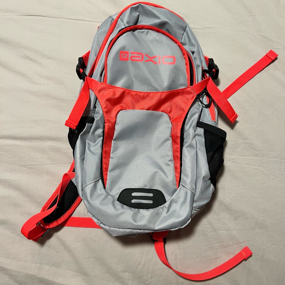 Red and Gray Hiking Backpack
